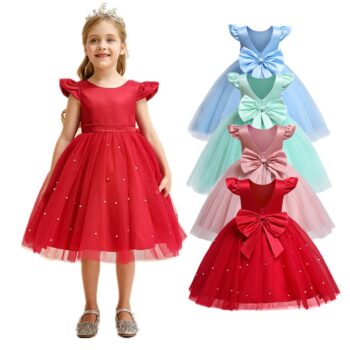 Robe élégante en tulle perlé – Image 6